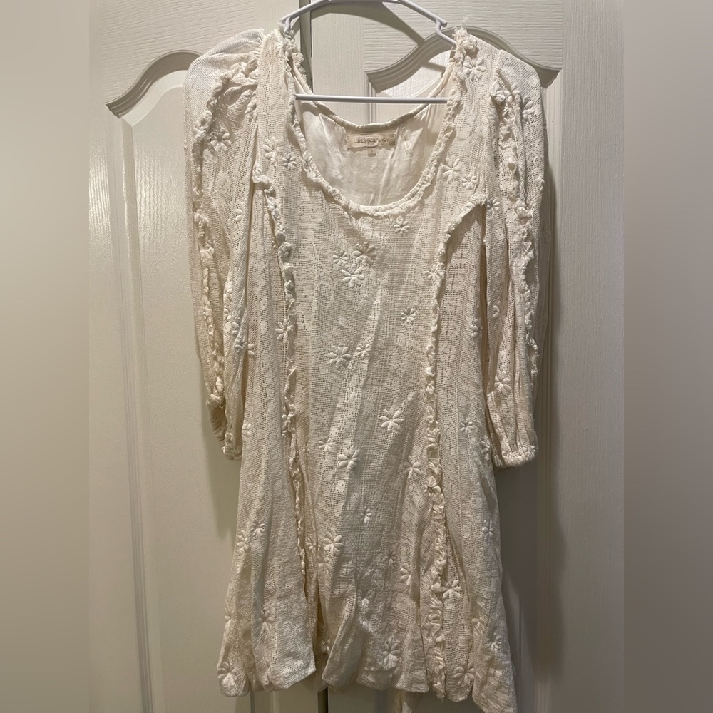 Loveshack fancy lace dress cream